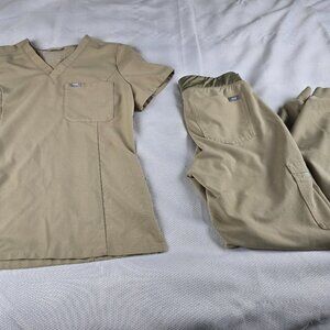 Figs Women's Scrub Set in Khaki